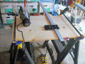 Setting up the router dadoing jig, view 1