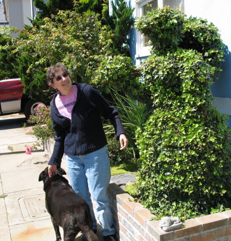 Martha, Shasta - and Amanda, our topiary