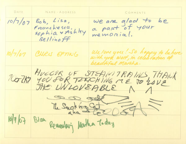 Guest book page 3